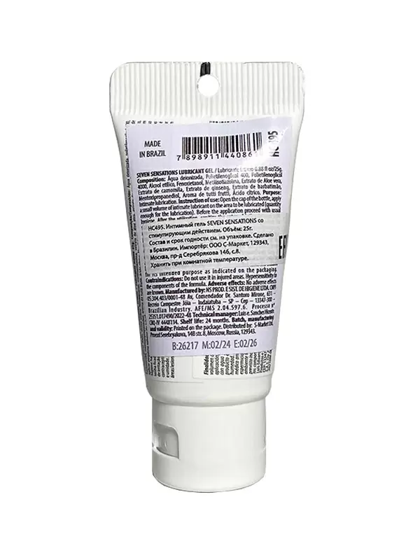 Анальный лубрикант Hot Flowers Seven Sensations с заживляющим эффектом, 25 мл