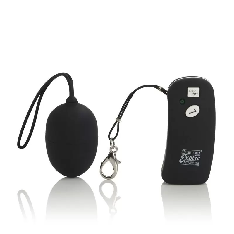 Вибро-яйцо Waterproof 7 Function Remote Egg беспроводное – черный