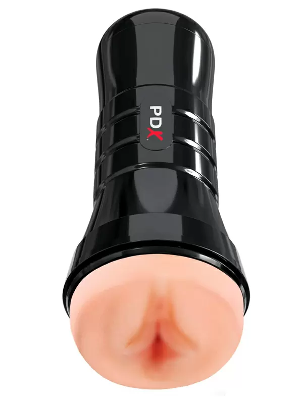 Реалистичный мастурбатор Pipedream WET PUSSIES, SUPER LUSCIOUS LIPS XXL, увеличенный размер, 26 см, черный