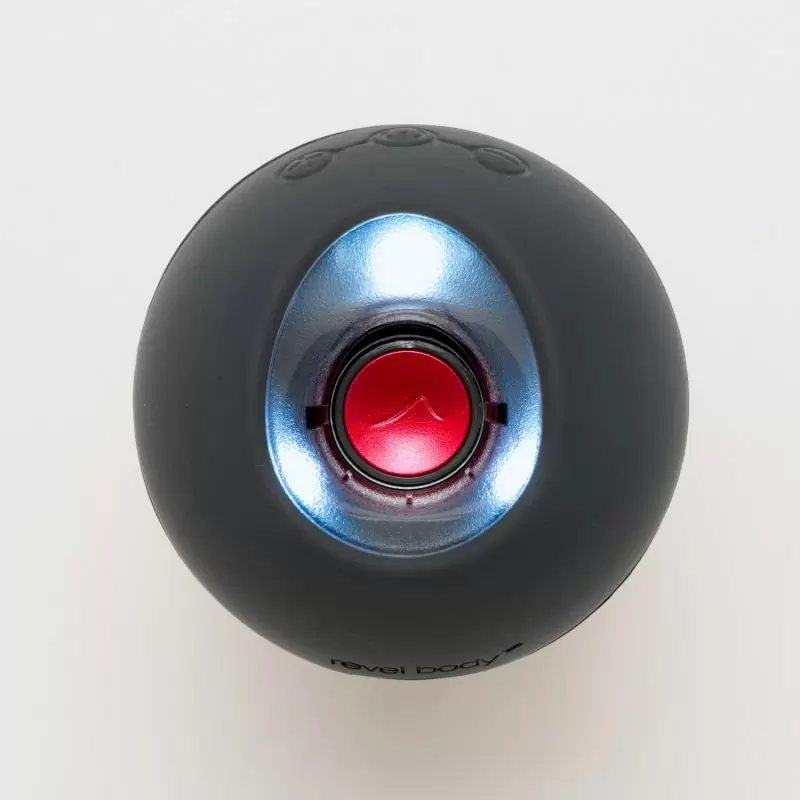 Магнитно-левитационный пульсатор Revel Body SOL с широким диапазоном вибрации – серый с красным