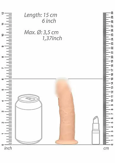 Фаллоимитатор без мошонки Silicone Dildo Without Balls - 15,3 см.