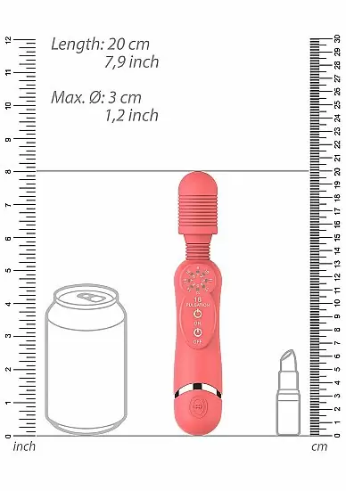 Универсальный массажер Silicone Massage Wand - розовый