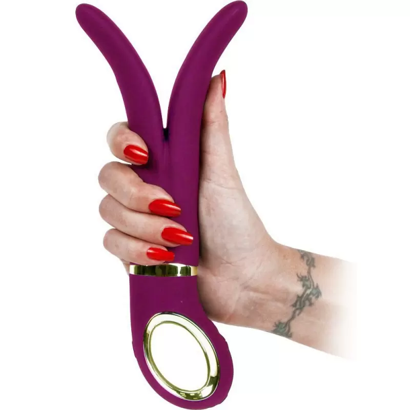 Универсальный анатомический вибромассажер Gvibe 2 – малиновый