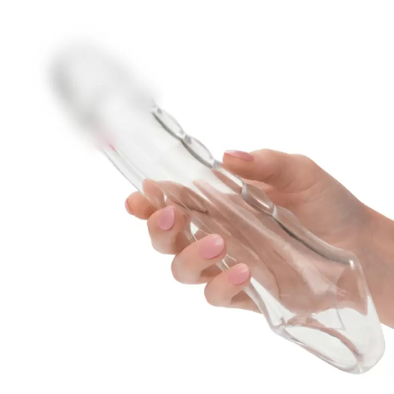 Увеличивающая насадка Clear Extension Kit, 9,5 см, ТПЕ, со вставками, прозрачный