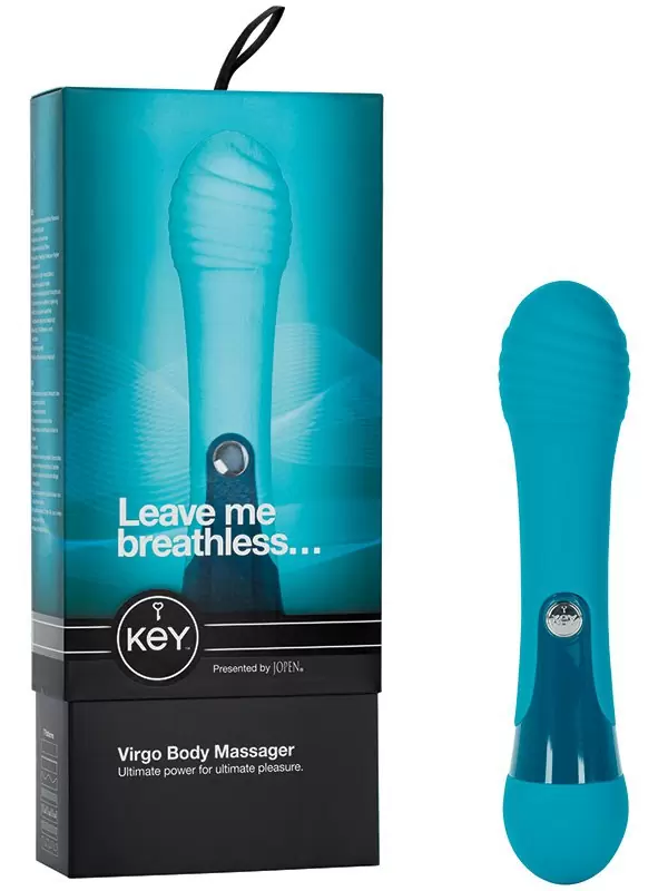 Вибромассажер рельефный Virgo – голубой