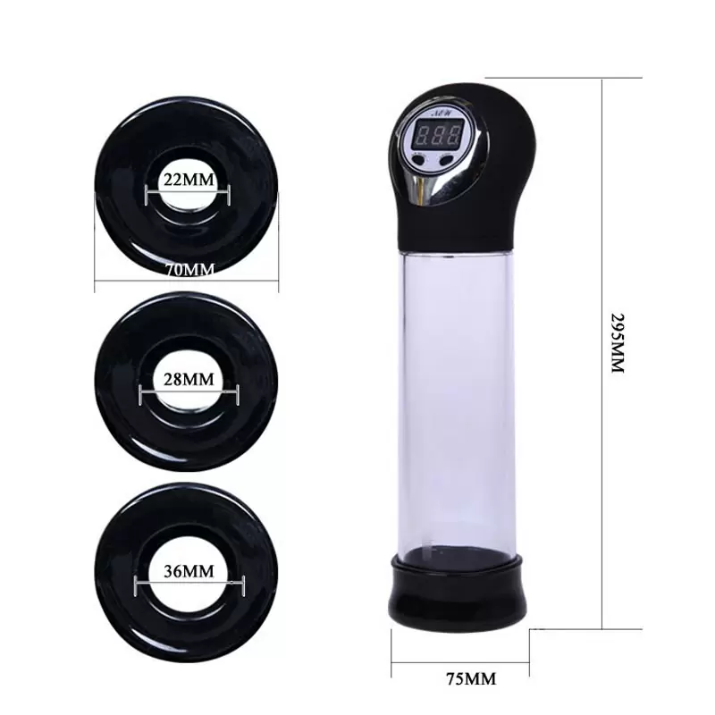 Автоматическая вакуумная помпа Hercules II с ЖК-дисплеем – прозрачный с черным