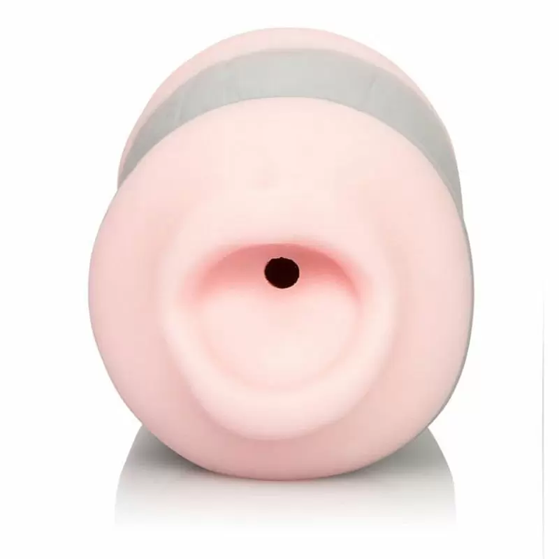 Двухсторонний мастурбатор ротик и анус Colt Double Down – розовый с серым