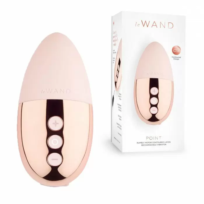 Утяжеленный премиум-вибратор Le Wand Point розовое золото