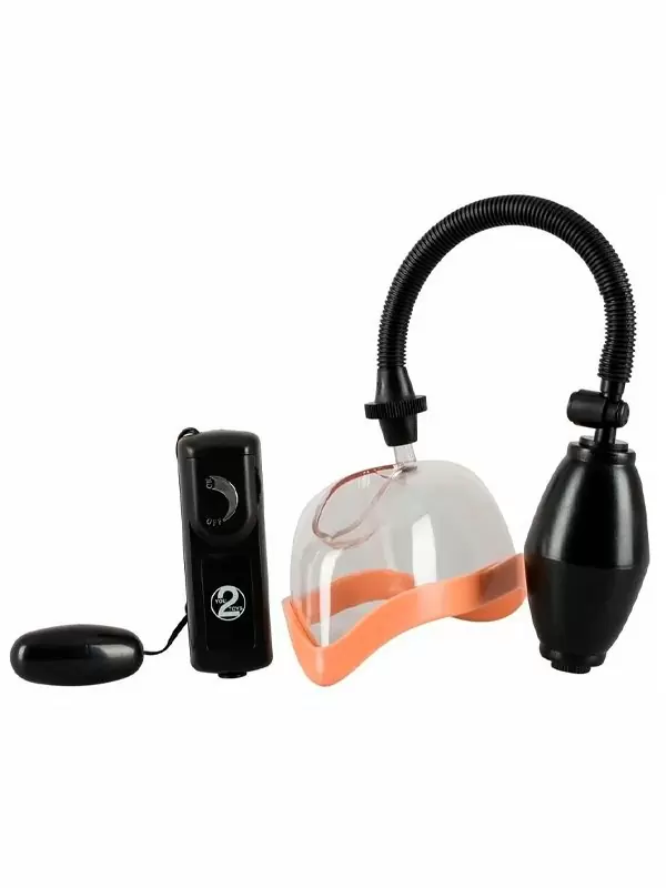 Помпа женская для половых губ Orion, 14 см, с вибрацией, ПВХ