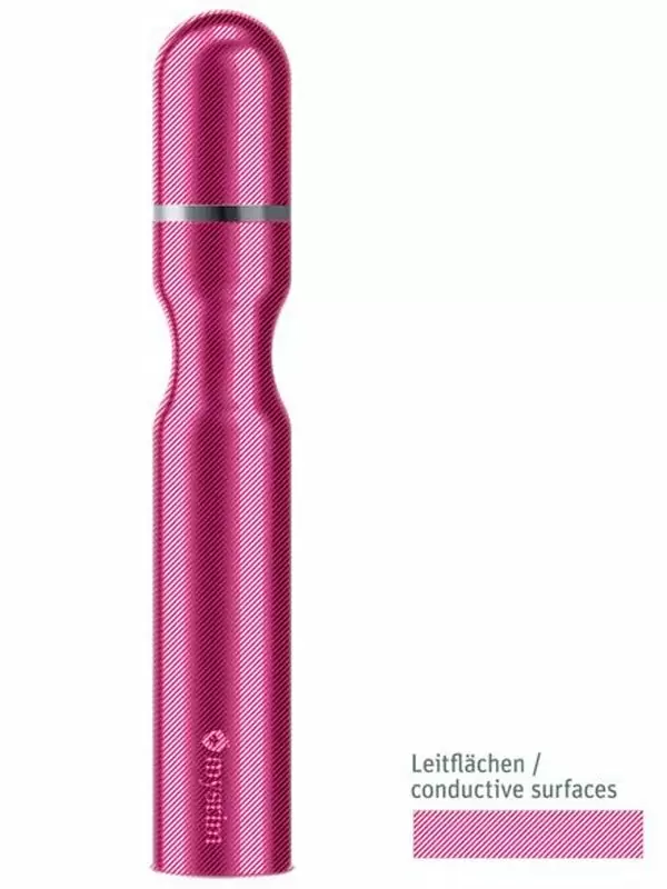 Анальный стимулятор Mystim Double Dan, для подключения к источнику электроимпульсов, 15,5 см, серебристый