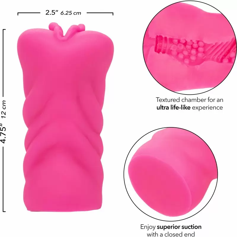 Реалистичный мастурбатор ANIME STROKER KITTY, 12 см, ТПЕ, розовый