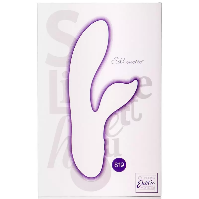 Вибромассажер со стимулятором клитора Silhouette S19 перезаряжаемый – фиолетовый