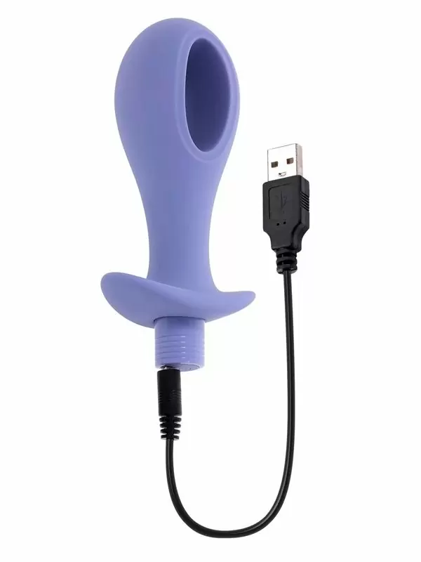 Набор анальных пробок Hole Punch Plug Set, с вибропулей, 3 размера, 10,3-11,6 см, силикон, синий