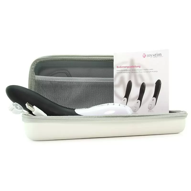 Вибромассажер с электростимуляцией Electric Eric классический – черный