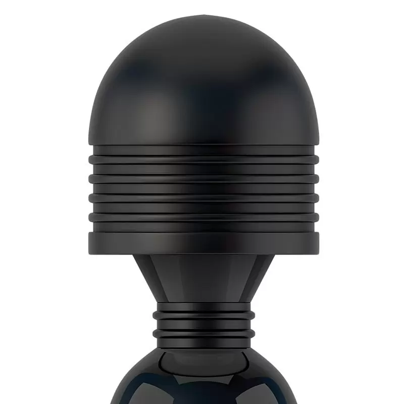 Огромный вибромассажер Mega Wanachi многофункциональный – черный