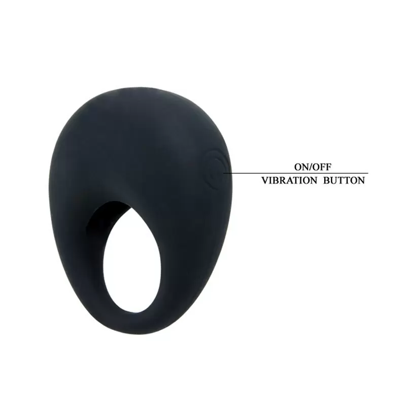 Эрекционное виброкольцо Trap – черный