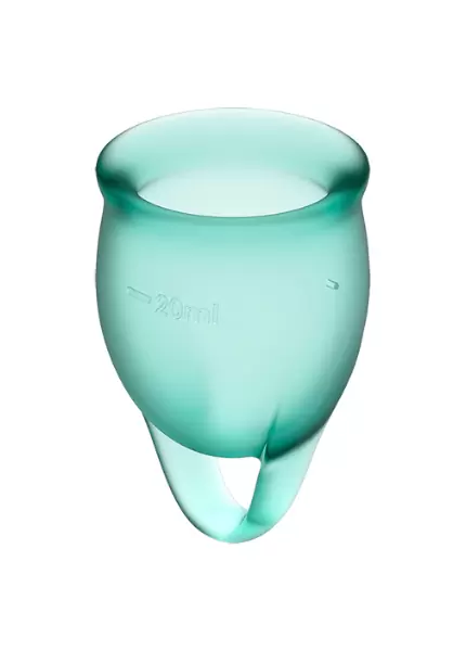 Набор менструальных чаш Satisfyer Feel confident Menstrual Cup (dark green)