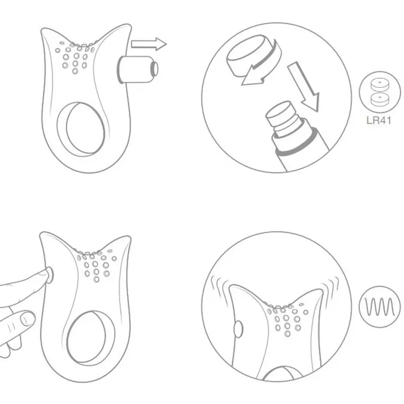 Эрекционное виброкольцо Ovo B2 текстурированное – черный