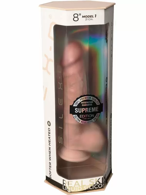 Реалистичный фаллоимитатор Adrien Lastic Premium Real Skin Model 1, термореактивный, 21 см