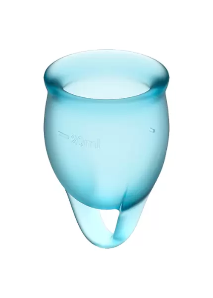 Набор менструальных чаш Satisfyer Feel confident Menstrual Cup (light blue)