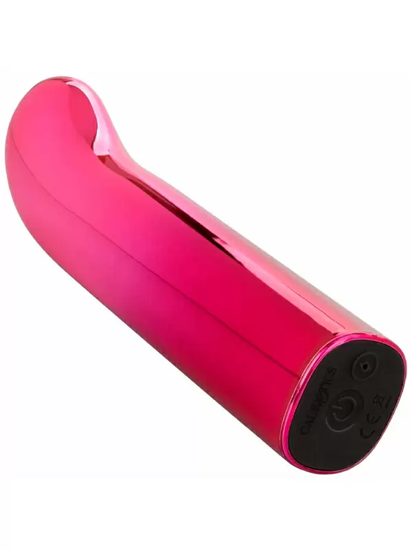 Изогнутая вибропуля Glam, 9 см, 10 режимов, розовый