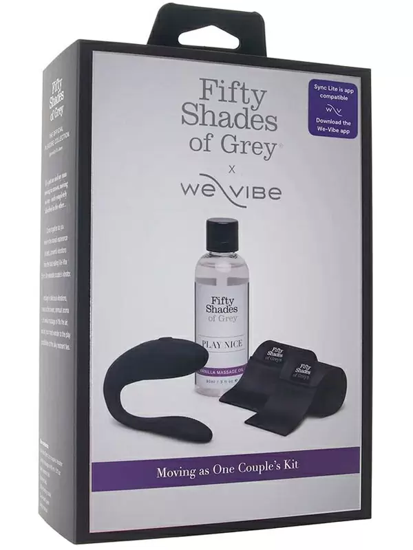 Подарочный набор для пар Fifty Shades of Grey We-Vibe Moving As One, 3 предмета, черный