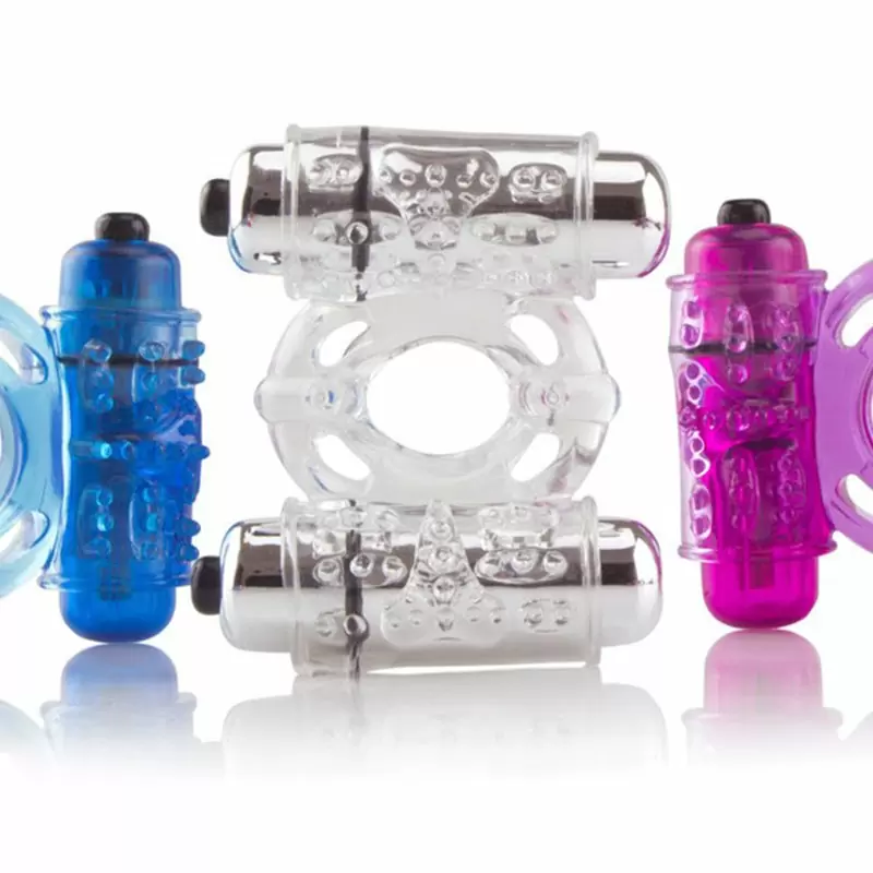 Эрекционное кольцо O Wow Double Wammy с двумя вибростимуляторами