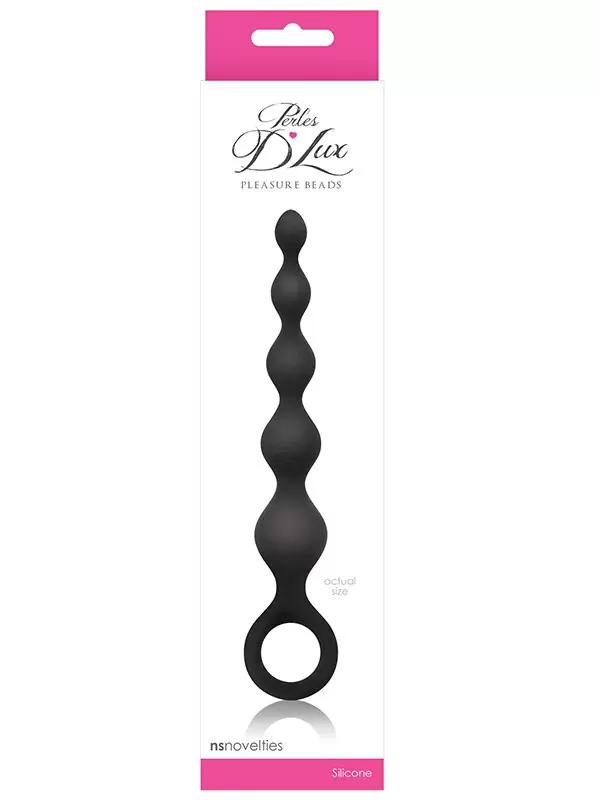 Анальная цепочка Perles D'Lux короткая – черная