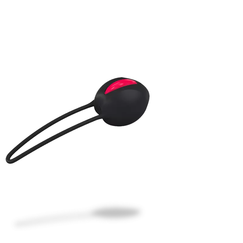 Вагинальный шарик со смещенным центром тяжести Fun Factory Smartball Uno, диаметр 3,6 см, черный