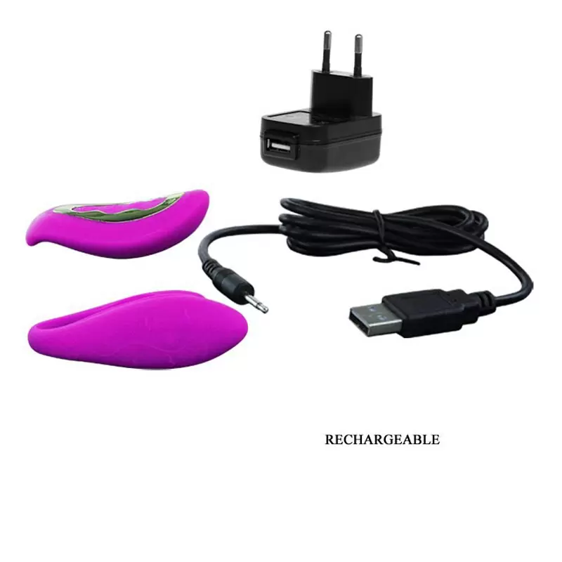 Вибромассажер для пар Vox Vibe с функцией реагирования на голос – фиолетовый