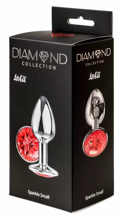 Анальная пробка Diamond Red Sparkle Small 4009-06Lola