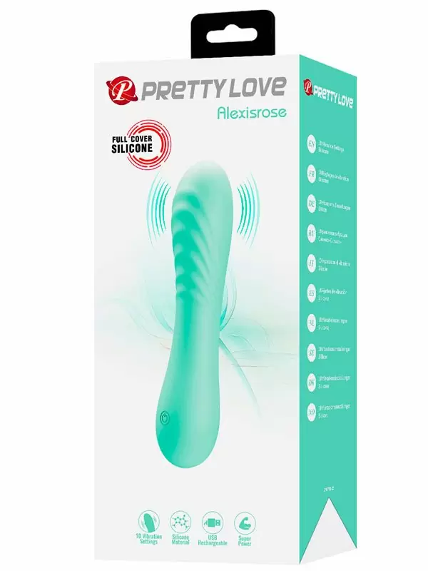 Элегантный вибратор Baile Alexisrose, 10 режимов, изогнутая форма