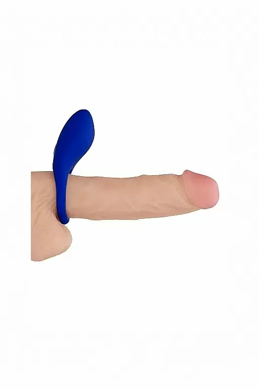 Виброкольцо с вибропультом управления Poise (синий)