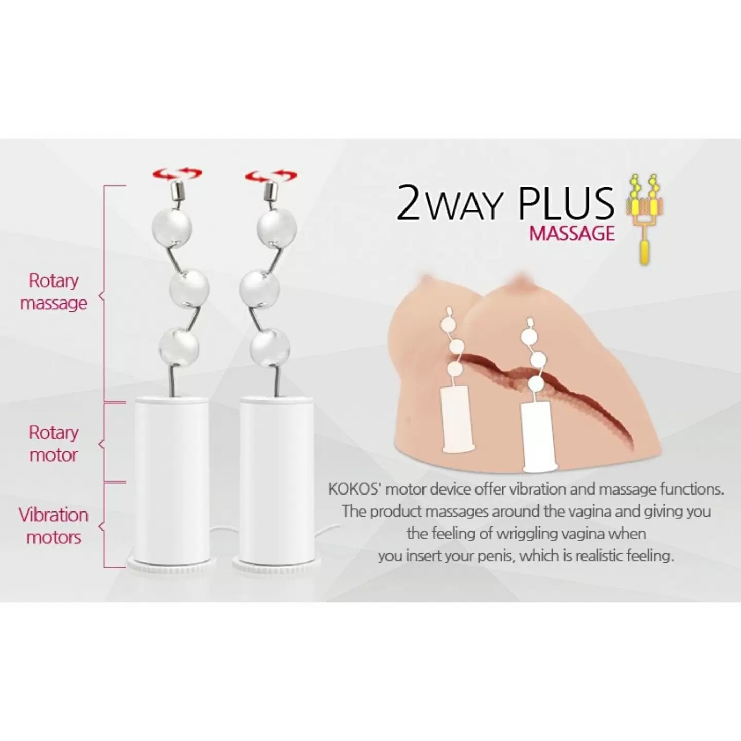 Мастурбатор грудь-вагина Juliana Breast+ с вибрацией – телесный