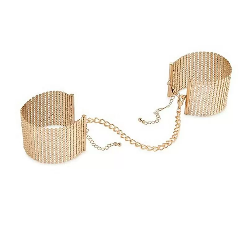 Наручники из металлической сетки Metallic Mesh Handcuffs – золотистый