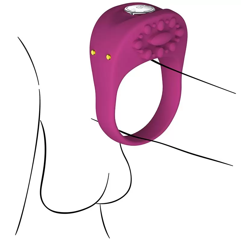 Перезаряжаемое вибро-кольцо Ela – розовое