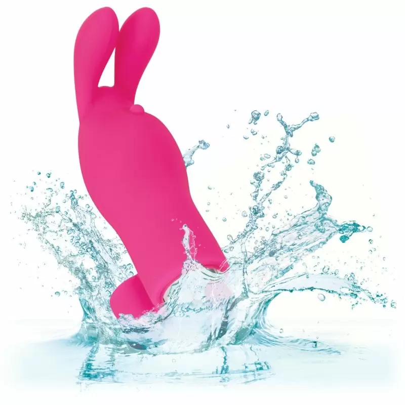 Универсальная вибронасадка на палец Finger Bunny, 10 режимов, 8,2 см, розовый