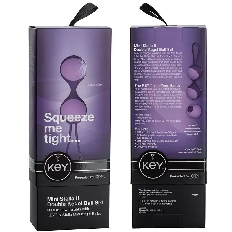 Вагинальные шарики Mini Stella II со сменным грузом – лавандовый