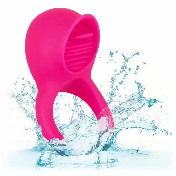 Эрекционное кольцо Silicone Rechargeable Teasing Tongue Enhancer