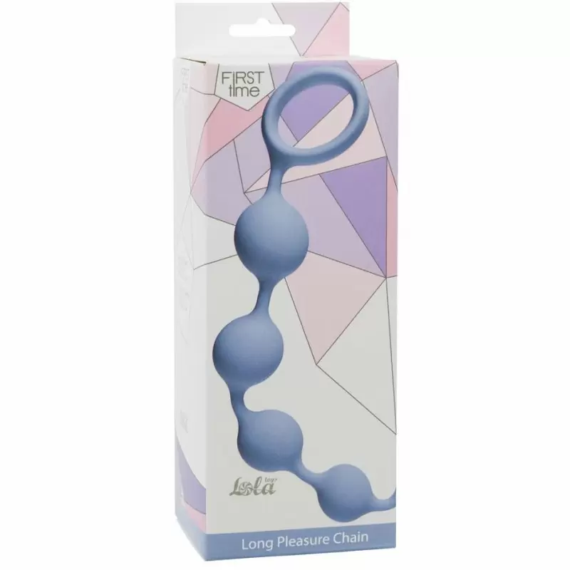 Анальная цепочка Long Pleasure Chain Blue 4103-02Lola