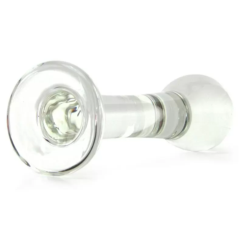 Анальный стимулятор из стекла Crystal Droplets – прозрачный