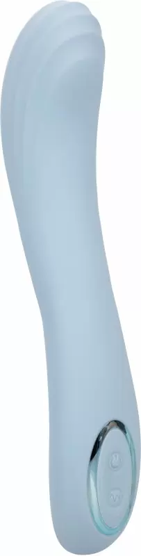 Изогнутый вибратор AZURE COLLECTION - CONTOURED G, 22,8 см, силикон, голубой