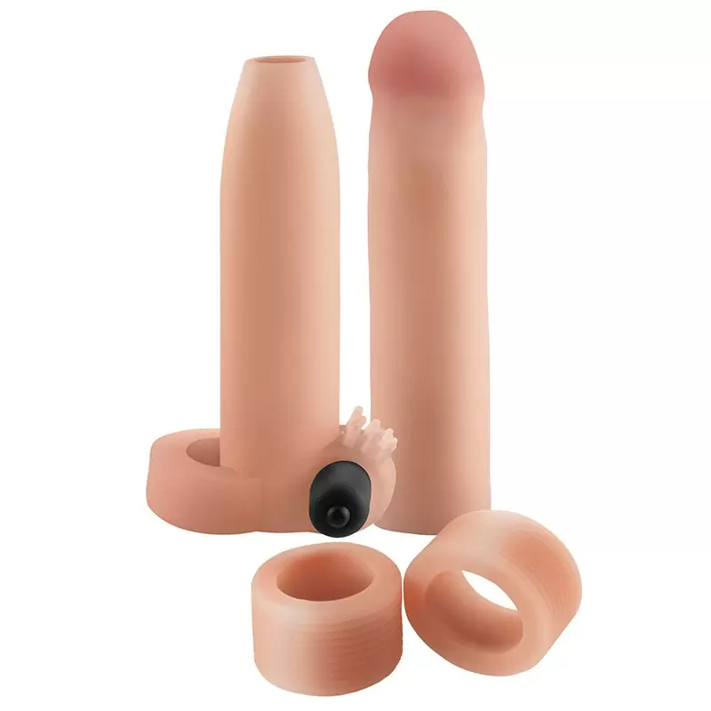 Набор насадок Ultimate Enhancement Kit с вибрацией – телесные	