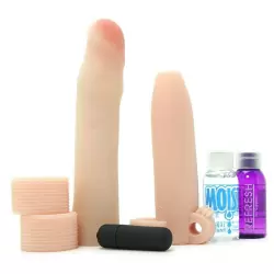 Набор насадок Ultimate Enhancement Kit с вибрацией – телесные	