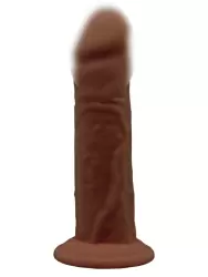 Реалистичный фаллоимитатор SILEXD Model 4, 17,7 см, силикон, коричневый