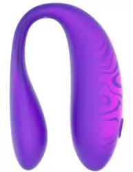 Парный вибратор Amovibe TWIN+ Purple, 8 см, 4 режима, управление через приложение, силикон, фиолетовый