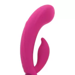 Вибромассажер Leia со стимулятором клитора – розовый