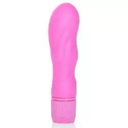 Вибромассажер First Time Silicone Wave рельефный – розовый