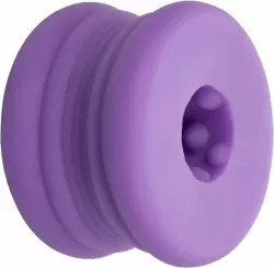 Эрекционное кольцо-бампер SLOP TOP DIRTY LUV, диаметр 2,5 см, силикон, светящийся, фиолетовый