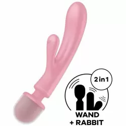 Вибромассажер Triple Lover (розовый)